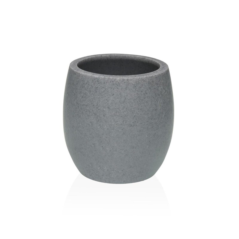 Portaspazzolini da Denti Versa Luvo Grigio Resina 7,5 x 11,1 x 7,5 cm Portaspazzolini da Denti Versa Luvo Grigio Resina 7,5 x 11,1 x 7,5 cm