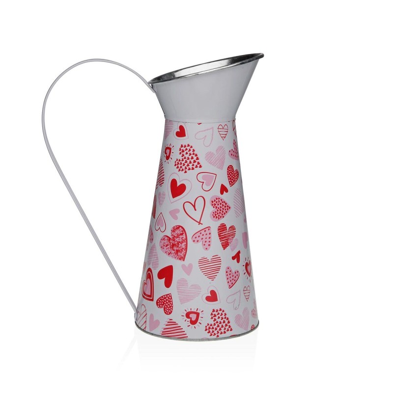 Vaso Versa Rosso Metallo Cuori 16 x 28 x 22 cm Vaso Versa Rosso Metallo Cuori 16 x 28 x 22 cm