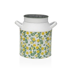 Vaso Versa Giallo Limone Metallo 13 x 15,5 x 21 cm