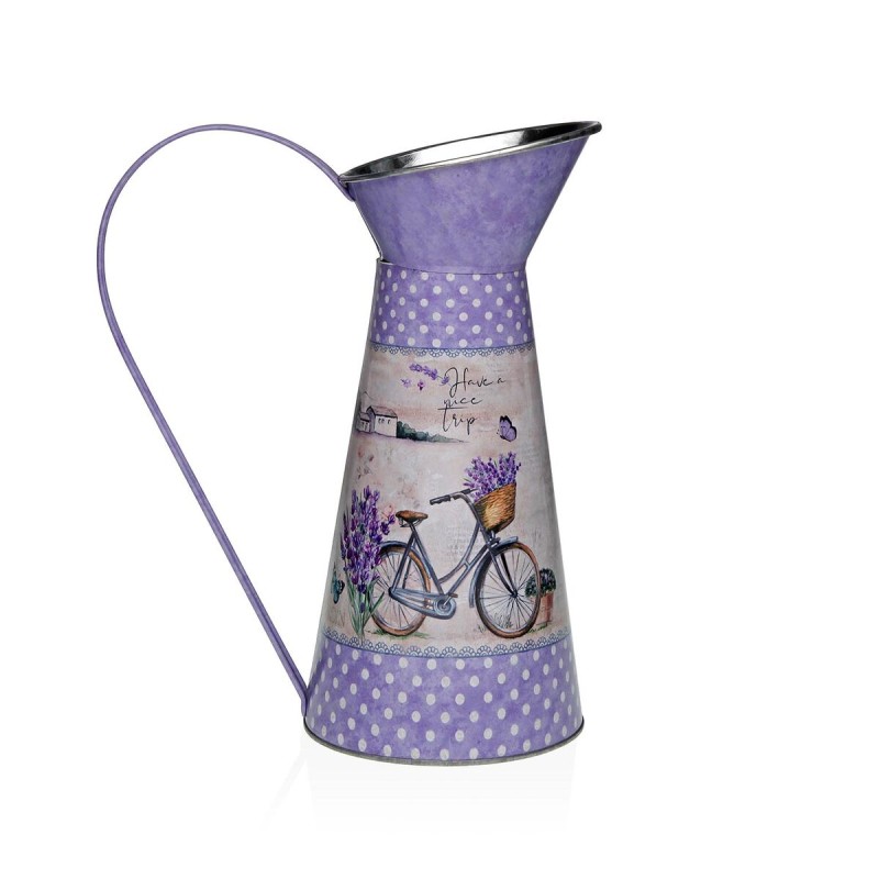 Vaso Versa Lilla Metallo Bicicletta 16 x 28 x 22 cm