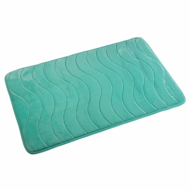 Tappeto da bagno Versa Brant Azzurro Cotone (45 x 75 cm) Tappeto da bagno Versa Brant Azzurro Cotone (45 x 75 cm)