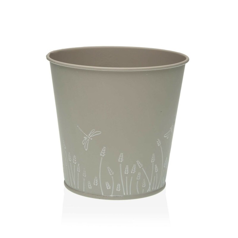 Vaso Versa Zink Grigio Metallo (14 cm) Vaso Versa Zink Grigio Metallo (14 cm)