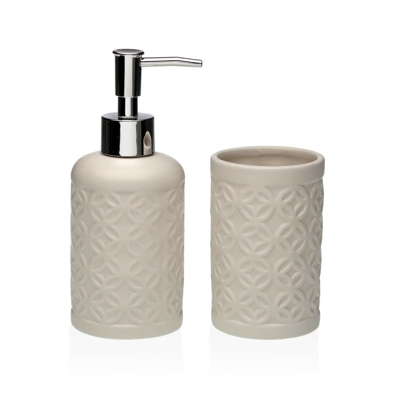 Set da Bagno Versa Beige Dolomite 6,8 x 17 x 6,8 cm Set da Bagno Versa Beige Dolomite 6,8 x 17 x 6,8 cm