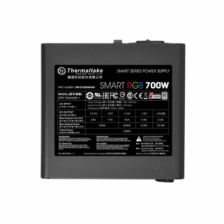 Fonte di Alimentazione THERMALTAKE PS-SPR-0700NHSAWE-1 700 W ATX 6 W