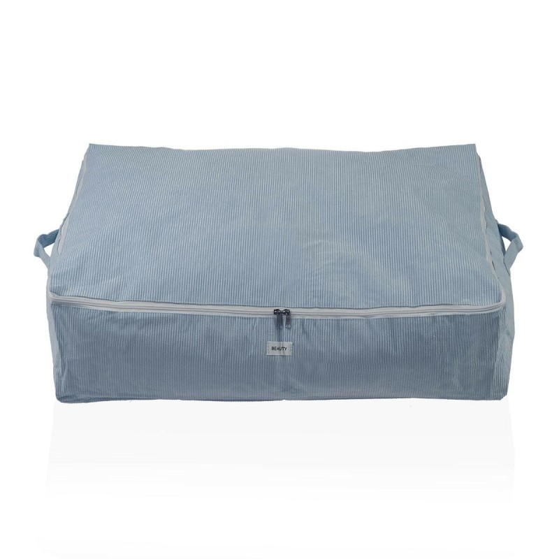 Scatole Portaoggetti Versa Corduroy 50 x 20 x 70 cm Azzurro Scatole Portaoggetti Versa Corduroy 50 x 20 x 70 cm Azzurro