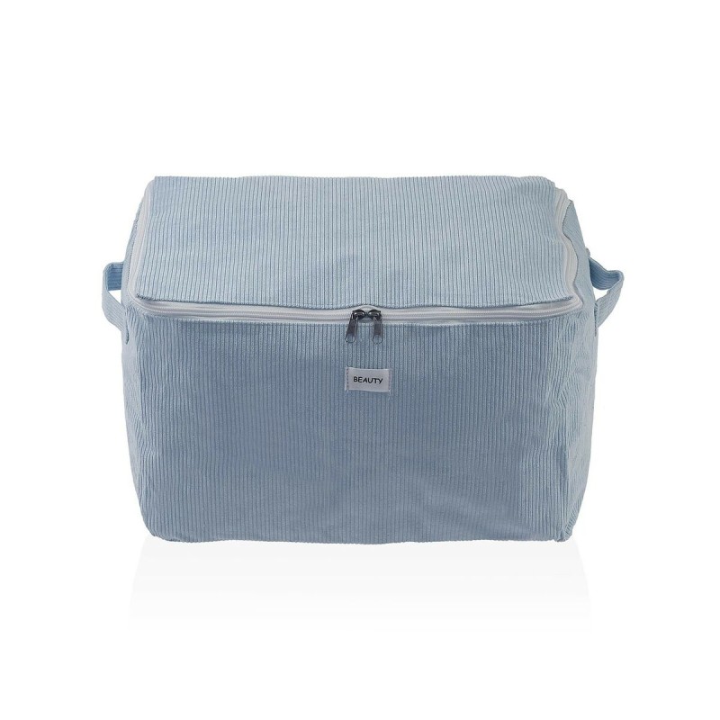 Scatole Portaoggetti Versa Corduroy 38 x 26 x 26 cm Azzurro Scatole Portaoggetti Versa Corduroy 38 x 26 x 26 cm Azzurro