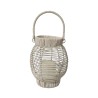 Torcia a LED Versa Bianco Rattan
