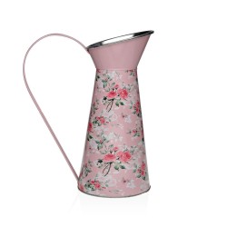 Vaso Versa Rosa Metallo Fiori 16 x 28 x 22 cm