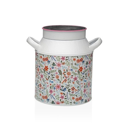 Vaso Versa Rosa Metallo Fiori 13 x 15,5 x 21 cm