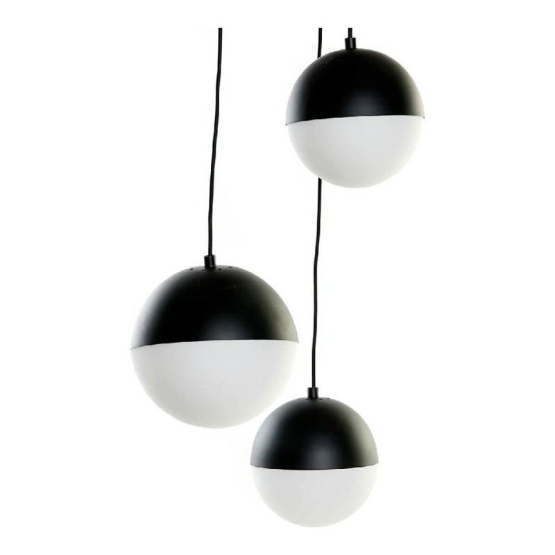 Lampadario DKD Home Decor LA-181949 Cristallo Nero Metallo Bianco 220 V Moderno Palle (40 x 40 x 80 cm) Lampadario DKD Home Decor LA-181949 Cristallo Nero Metallo Bianco 220 V Moderno Palle (40 x 40 x 80 cm)