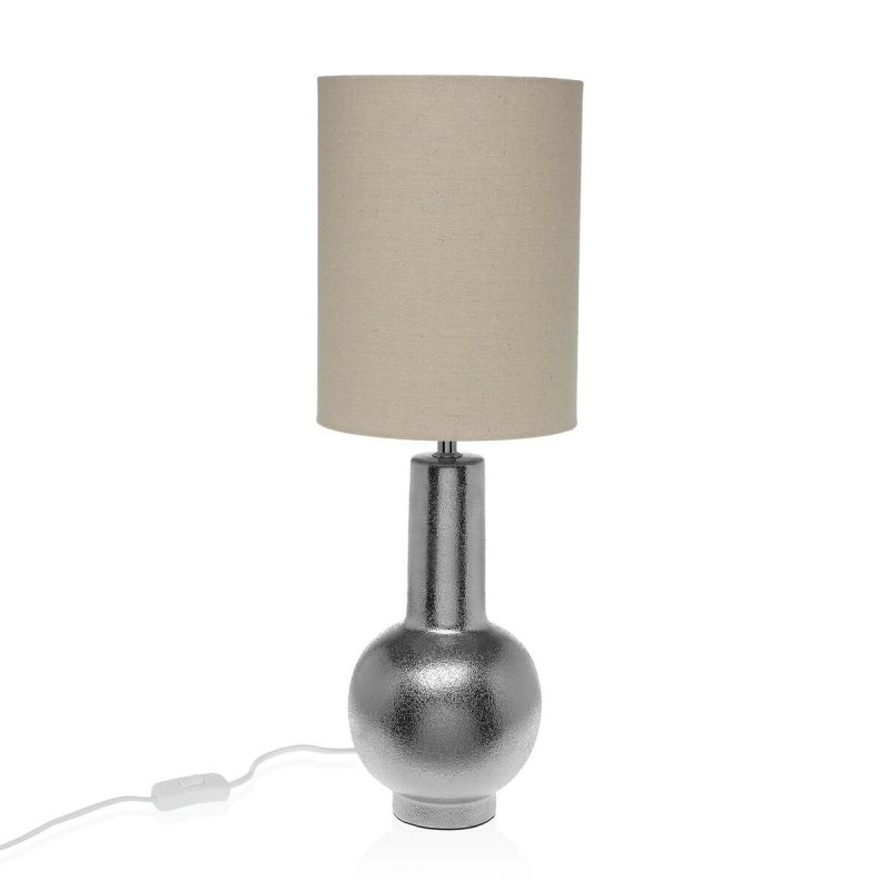 Lampada da tavolo Versa Argentato Ceramica 20 x 57 x 20 cm Lampada da tavolo Versa Argentato Ceramica 20 x 57 x 20 cm