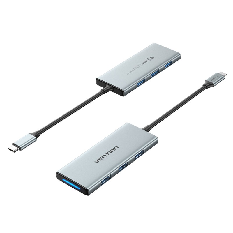 Hub USB Vention TOPHB Argentato Hub USB Vention TOPHB Argentato