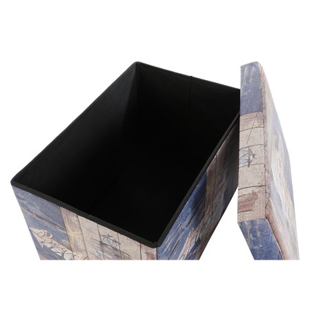 Scatola Multiuso DKD Home Decor 59 x 40 x 40 cm Poliuretano Multicolore Cartone Mediterraneo (2 Unità)