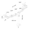 Supporto da Tavolo per Schermo Neomounts FPMA-D935DG 10" 27"
