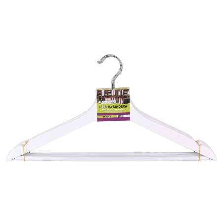 Set di Grucce Confortime Bianco Legno 3 Pezzi (24 Unità)