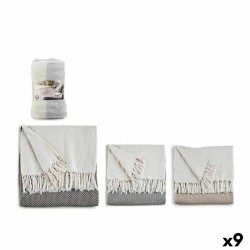 Copridivano ITEM NO.28 PLAIDS Marrone Grigio Naturale 180 x 240 cm Punti (9 Unità)