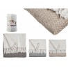 Copridivano ITEM NO.28 PLAIDS Marrone Grigio Naturale 180 x 240 cm Punti (9 Unità)