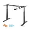 Supporto da Scrivania Motorizzato Aisens DF01B-079 Nero Acciaio