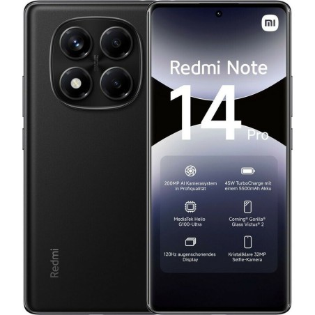 Smartphone Xiaomi REDMI NOTE 14 PRO 6,7" 8 GB RAM 256 GB Nero