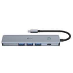 Hub USB LEOTEC LEDS05 Grigio 100 W