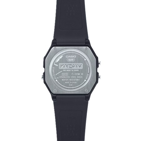 Orologio Unisex Casio F-91 - PACMAN Series Limited Edition Nero (Ø 35 mm)
