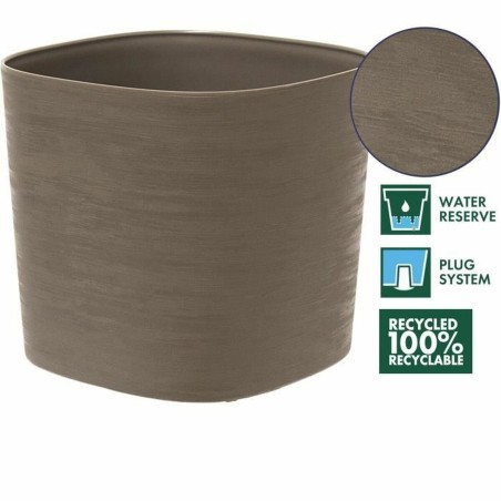 Vaso Autoirrigante Garden ID Taupé 25 x 25 cm