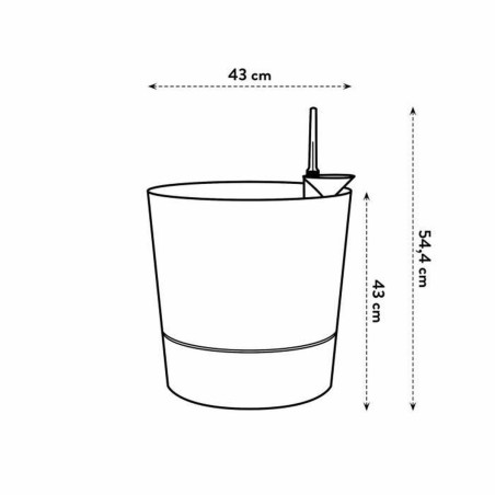Vaso Elho Plastica Rotondo Moderno