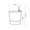 Vaso Elho Plastica Rotondo Moderno