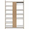 Scarpiera MÜNSTER Bianco Rettangolare 71,5 x 25 x 109 cm