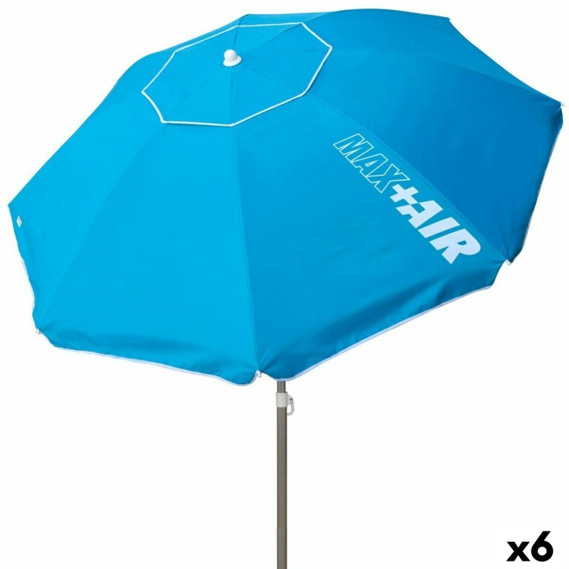 Ombrellone Aktive Azzurro Acciaio 220 x 216 x 220 cm (6 Unità) Ombrellone Aktive Azzurro Acciaio 220 x 216 x 220 cm (6 Unità)