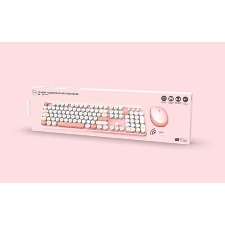 Tastiera e Mouse Mobility Lab Pure Color Rose Azerty Francese