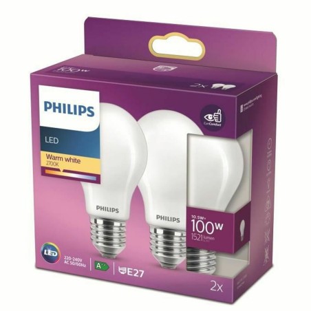 Lampadina LED Philips Equivalent 100 W E27 Bianco D (2700 K) (2 Unità)