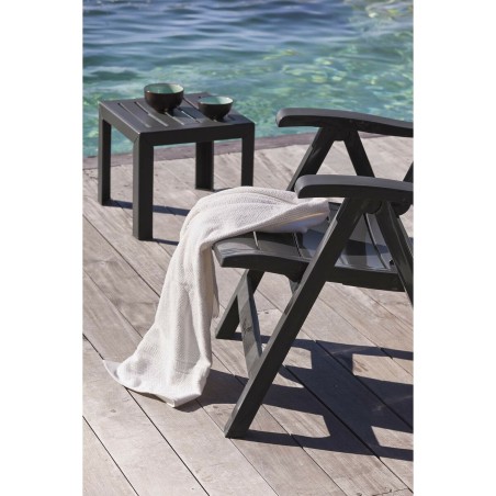 Tavolo aggiuntivo Grosfillex Antracite Resina Plastica 40 x 40 x 35 cm