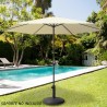 Ombrellone Aktive 300 x 245 x 300 cm Alluminio Crema Ø 300 cm