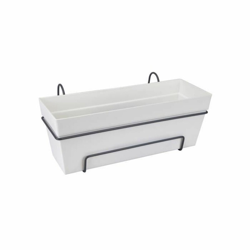 Vaso Elho Bianco polipropilene Plastica Rettangolare 50 cm Vaso Elho Bianco polipropilene Plastica Rettangolare 50 cm