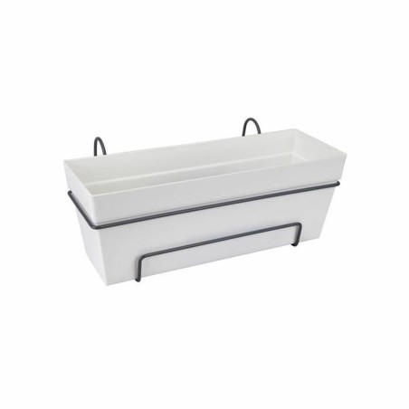 Vaso Elho Bianco polipropilene Plastica Rettangolare 50 cm