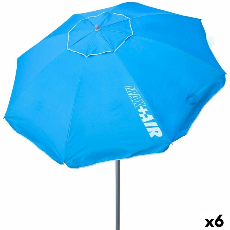Ombrellone Aktive Azzurro Alluminio Acciaio 220 x 207,5 x 220 cm (6 Unità) Ombrellone Aktive Azzurro Alluminio Acciaio 220 x 207,5 x 220 cm (6 Unità)