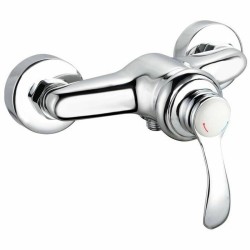 Rubinetto Monocomando Rousseau Byron Grigio Chrome Metallo Ottone 15 cm Doccia
