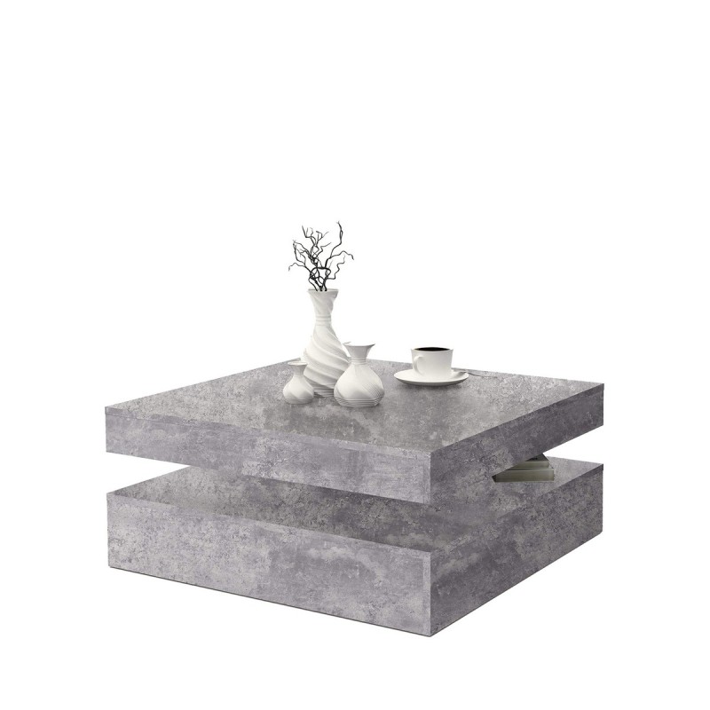 Tavolo aggiuntivo Grigio chiaro (78 x 78 x 35,4 cm) Tavolo aggiuntivo Grigio chiaro (78 x 78 x 35,4 cm)