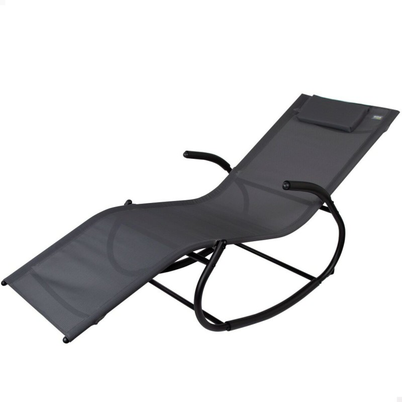 Lettino Aktive 172 x 75 x 53 cm Nero Lettino Aktive 172 x 75 x 53 cm Nero