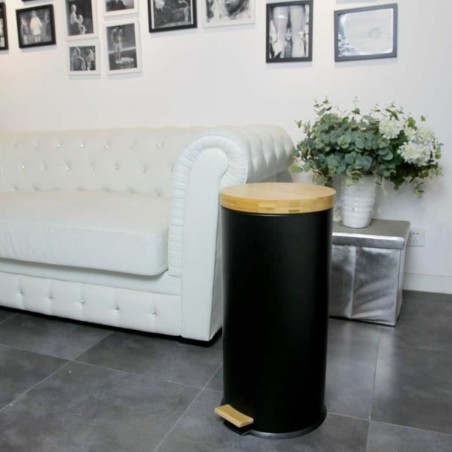 Secchio per la Spazzatura Kitchen Move   Nero Nero opaco 30 L
