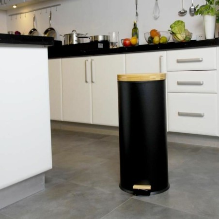 Secchio per la Spazzatura Kitchen Move   Nero Nero opaco 30 L
