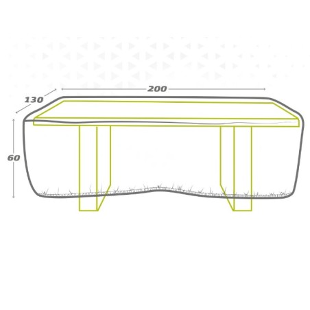 Custodia Protettrice Aktive Tavoli 200 x 60 x 130 cm (6 Unità)