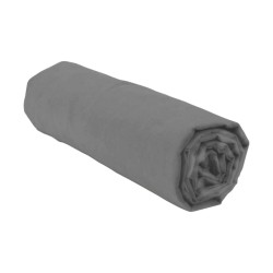 Lenzuolo con angoli aderenti HOME LINGE PASSION HP71762 Grigio Antracite 90 x 190 + 30 cm