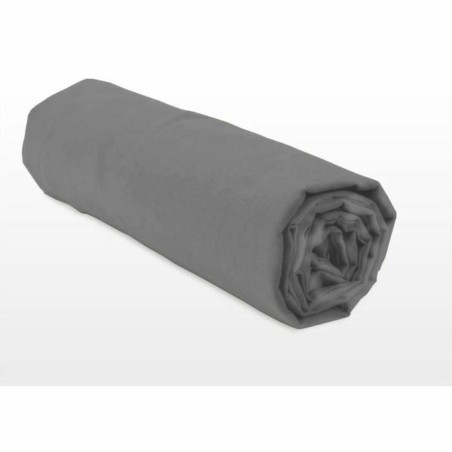 Lenzuolo con angoli aderenti HOME LINGE PASSION HP71774 Grigio Antracite 180 x 200 + 30 cm