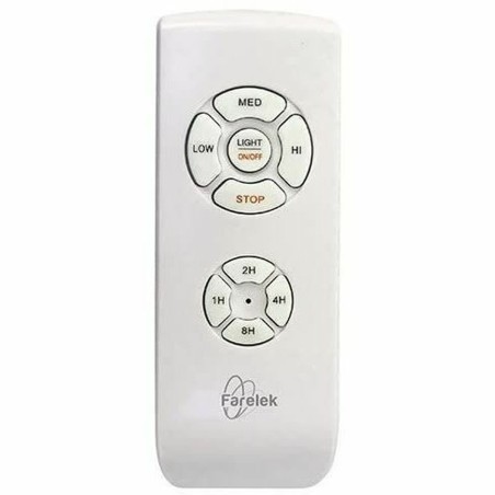 Ventilatore da Soffitto con Luce FARELEK Ø 137 cm 100 W Bianco