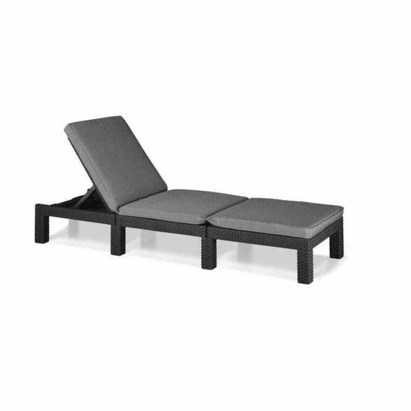 Lettino Allibert by KETER Daytona De Luxe 187 x 58 x 29 cm Grigio Lettino Allibert by KETER Daytona De Luxe 187 x 58 x 29 cm Grigio