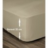 Lenzuolo con angoli Lovely Home Beige Letto matrimoniale 140 x 190 cm