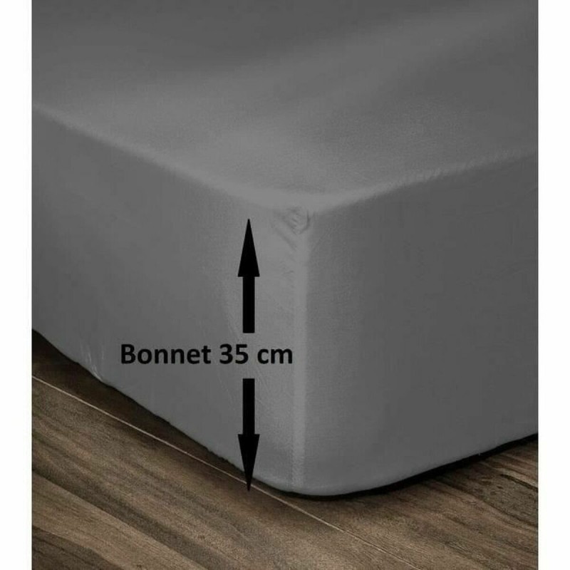 Lenzuolo con angoli Lovely Home Grigio Grigio scuro Letto matrimoniale 140 x 190 cm Lenzuolo con angoli Lovely Home Grigio Grigio scuro Letto matrimoniale 140 x 190 cm