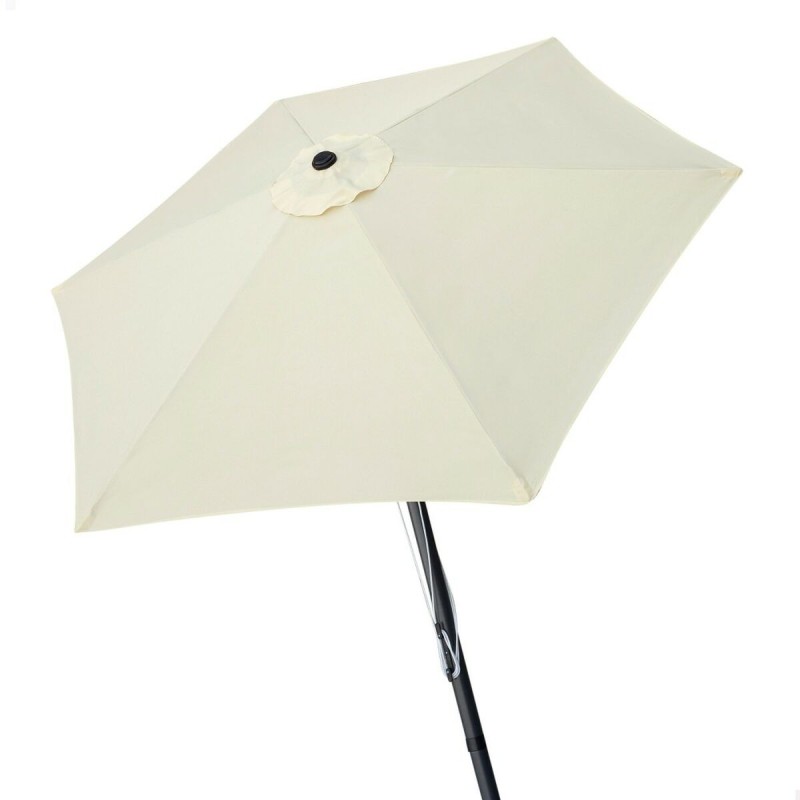 Ombrellone Aktive 270 x 236 x 270 cm Ø 270 cm Acciaio Alluminio Crema Ombrellone Aktive 270 x 236 x 270 cm Ø 270 cm Acciaio Alluminio Crema